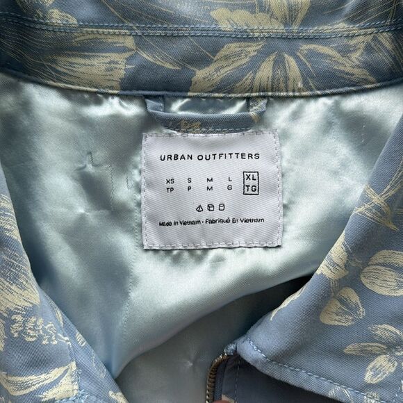 Urban Outfitters Floral Harrrington Hawaiian Lightweight Western Bomber Size XL - Picture 11 of 16